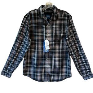 NEW Essex Crossing Mens Lightweight Flannel Shirt